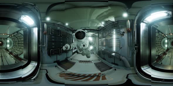 VR360 Interior of Space Station