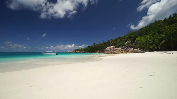 Relaxing Sandy Beach Without People