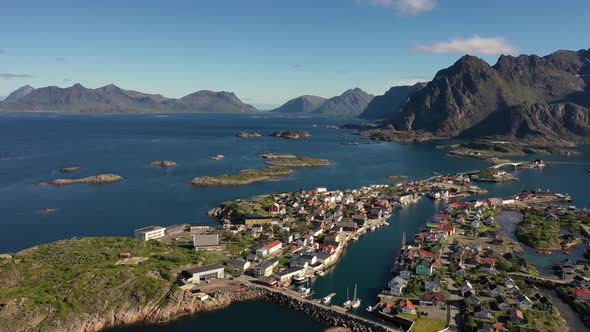 Henningsvaer Lofoten Is an Archipelago in the County of Nordland, Norway