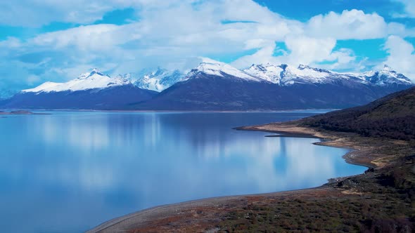 Patagonia landscape. Famous city of El Calafate at Patagonia Argentina