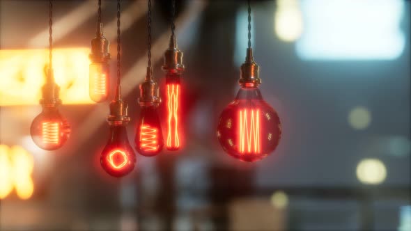 Old Retro Vintage Incandescent Light Bulb alt