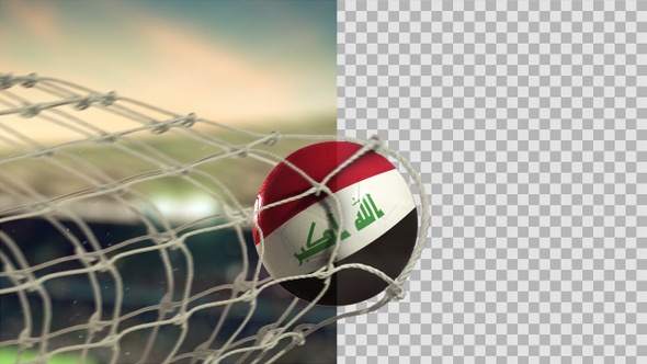 Soccer Ball Scoring Goal Day - Iraq alt