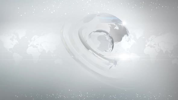 Globe White Background