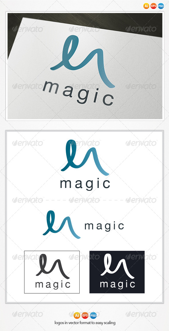 Magic M Letter Logo