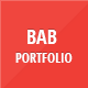 BAB: Clean, Responsive Portfolio HTML Theme - ThemeForest Item for Sale