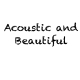 Acoustic and Beautiful - AudioJungle Item for Sale