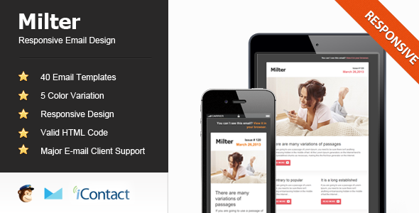Milter - Responsive E-mail Template
