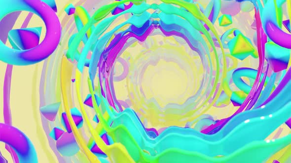 Abstract Holographic Geometry With Radial Circles 08 HD alt