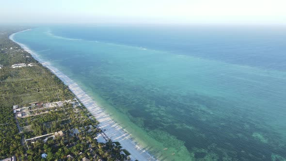 Zanzibar Tanzania  Aerial View of the Indian Ocean