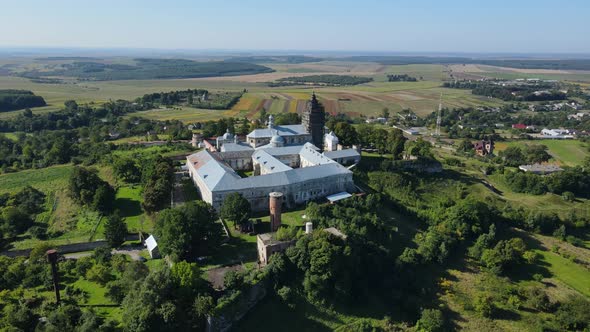 Village Pidkamin. Monastery Of Origin Of The Tree Of The Cross Of The Lord. Ukraine