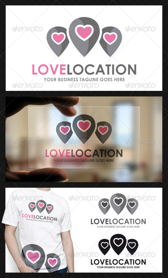Love Locator Logo Template