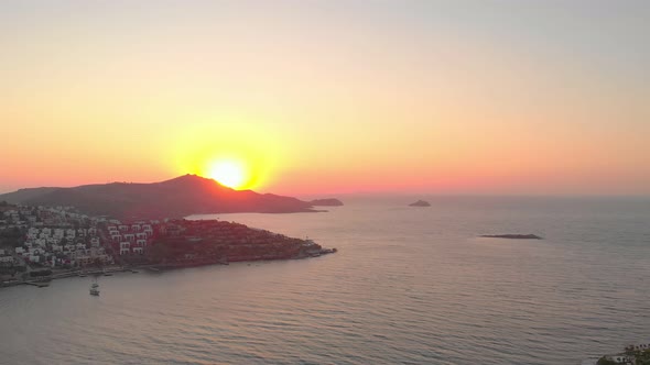 Amazing Aerial Sea Sunset