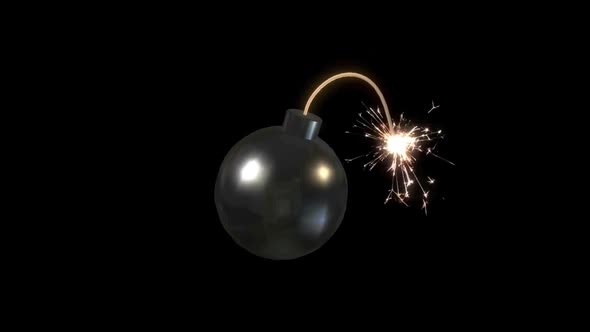 The Bomb Fuse Is On, The Timer Is On, Sparks, A Bomb Explosion alt