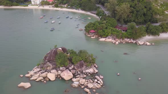 Love island at Batu Ferringhi beach.