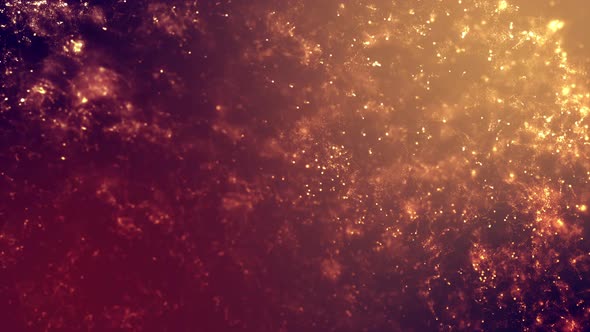 Golden sparkling Particle Background