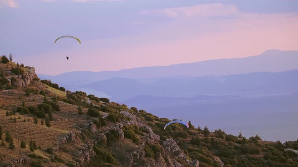 Paragliding in the Mountains