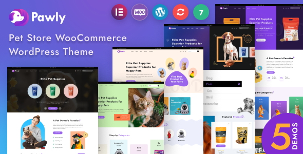 Pawly – Responsive Pet Store WooCommerce Theme – 0 Sold!