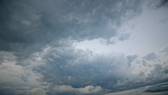 Stormy Sky Before Rain Thunderstorm