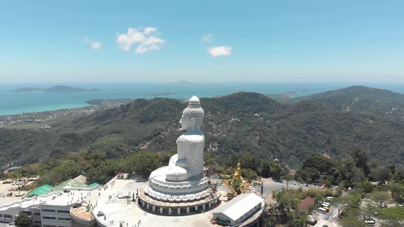 The Great Buddha of Phuket, seated Maravija Buddha statue in Phuket, Thailand