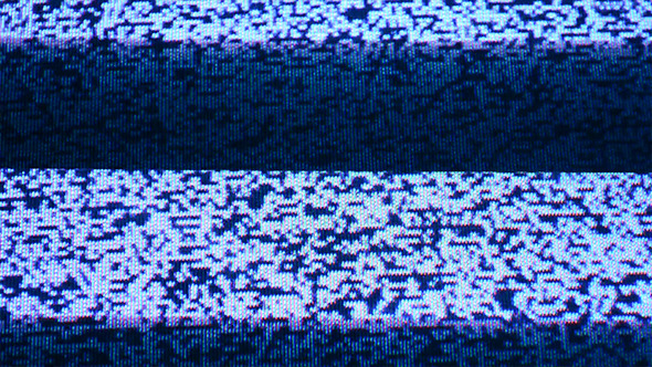 No Signal  TV with Stripes