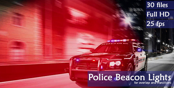 Police Beacon Lights for Overlays (30 - Pack)
