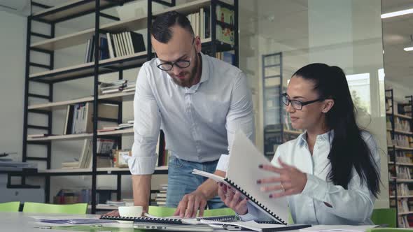 Young colleagues at work 