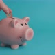 Saving Up Yen Coins In a Piggy Bank - VideoHive Item for Sale