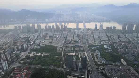 Tonglu County of Hangzhou City, Aerial China