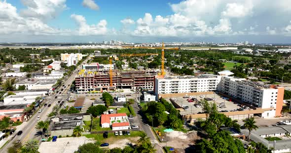 Aerial Video Soleste City Line Dania Beach Fl 