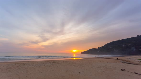 Timelapse Sunset At Karon Beach Phuket