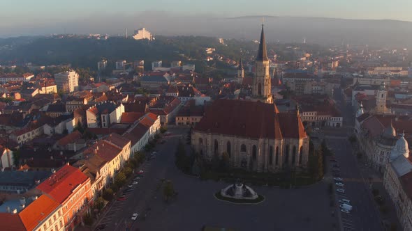 Aerial view of the St. Michael Church