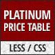 Platinum -  Responsive Pricing Table - CodeCanyon Item for Sale