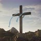 Cross on a Rocky Hill at Sunset - VideoHive Item for Sale