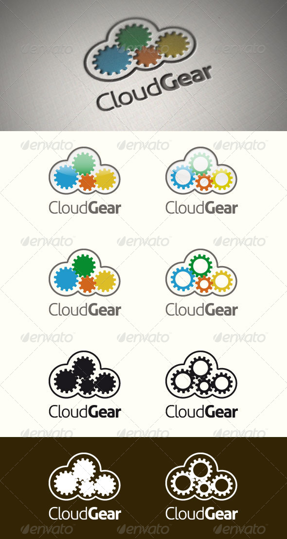 Cloud Gear Logo Template