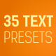 35 Text Presets - VideoHive Item for Sale