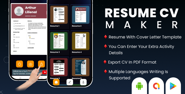 Resume CV Maker - Resume Builder - Professional CV Template Maker - CV Creator