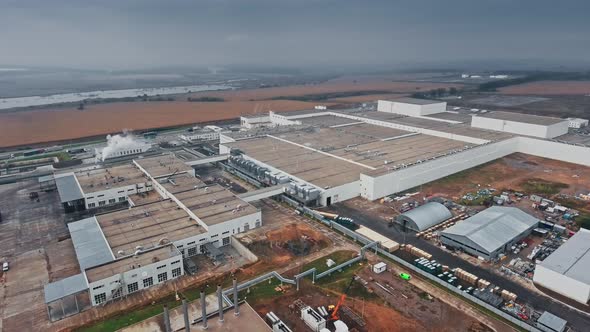 Aerial View Industrial Park Area