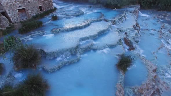 Natural thermal waterfalls of Saturnia