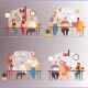 Coworking Illustration Animation Scene - VideoHive Item for Sale