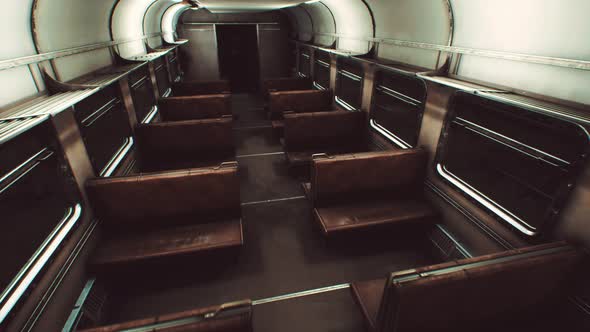 Interior of Old Soviet Electric Train