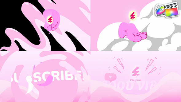 Cloud Cute Logo Reveal for FCPX alt