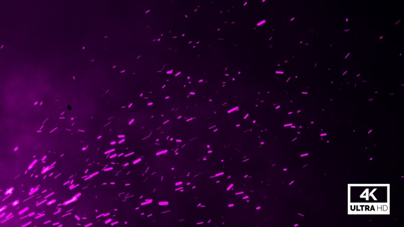 Flying Pink Particles Embers Background V8