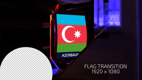 Azerbaijan Flag Transition