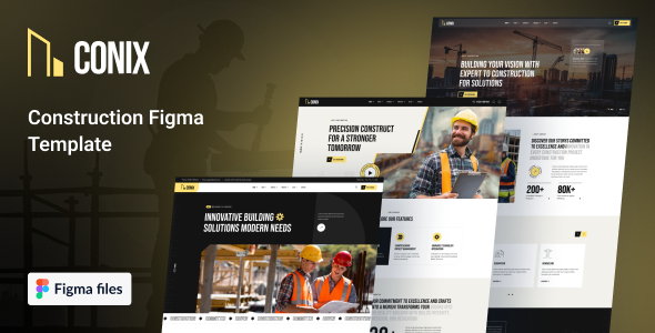 Conix- Construction Figma Template