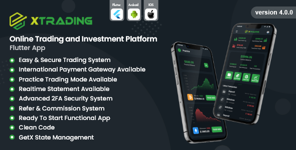 XTrading - Online Trading and Investment Platform Flutter App