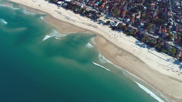 Maresias beach landmark travel destination in Brazil.