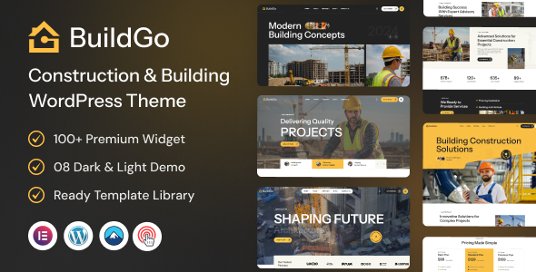 BuildGo – Construction WordPress Theme – 0 Sold!