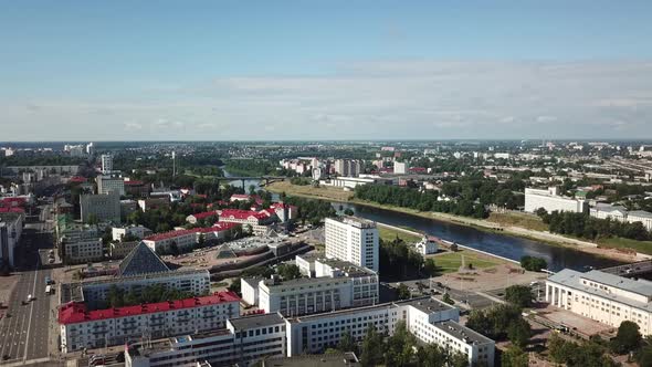 Morning Panorama Of The City Of Vitebsk. View From The Town Hall 2 alt