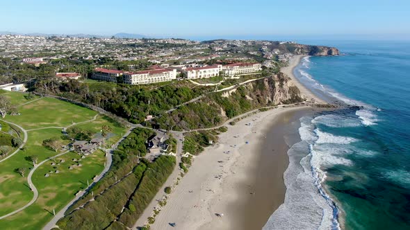 Aerial View of Salt Creek and Monarch Beach Coastline, California