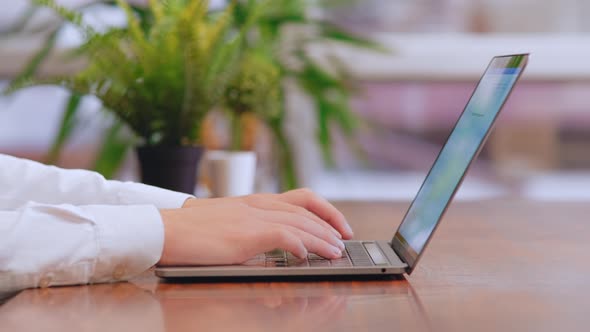 Man Working On Laptop (4K)